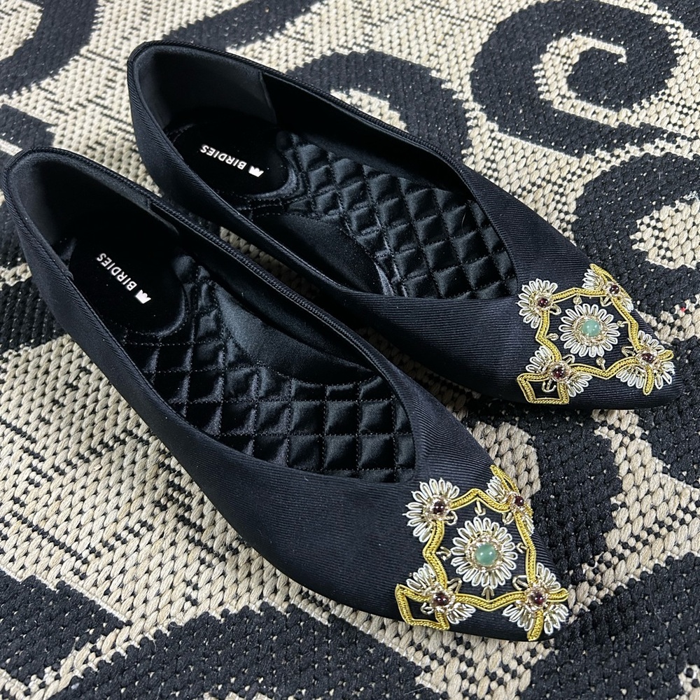Birdies Goldfinch Embellished Flat - 8.5